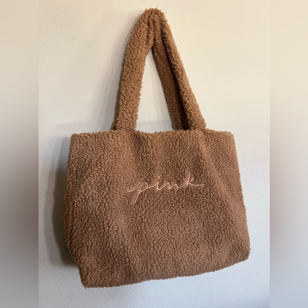PINK Sherpa Tote